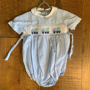 Silly Goose smocked bubble boys